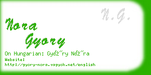nora gyory business card